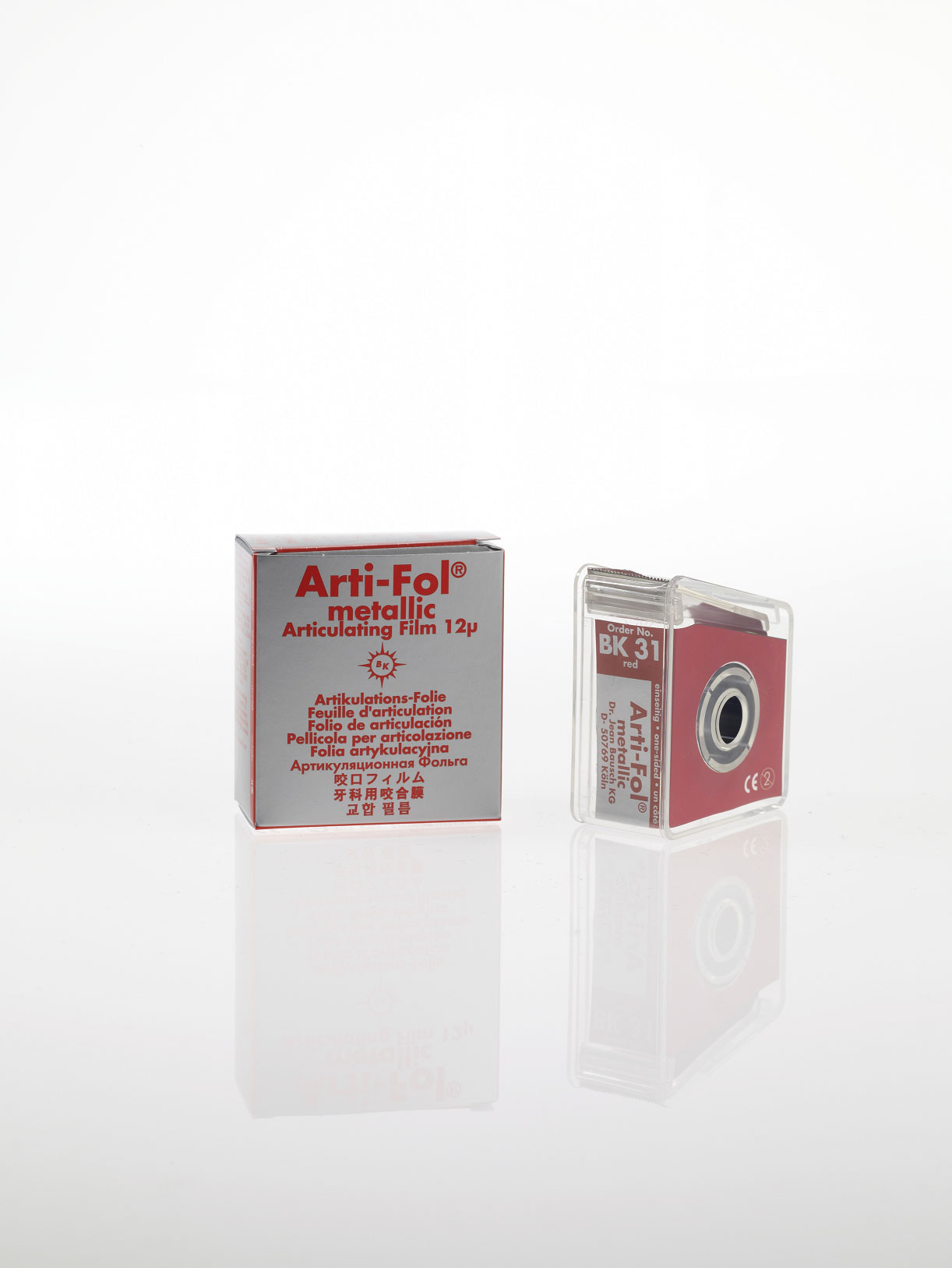 Arti-Fol® Metallic einseitig rot 22mm, BK 1021